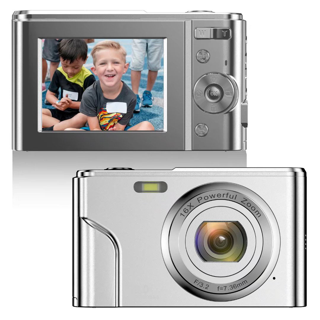 ACTITOP Kids Digital Camera, FHD 1080P 36MP 16X Digital Zoom, Compact Mini Camera