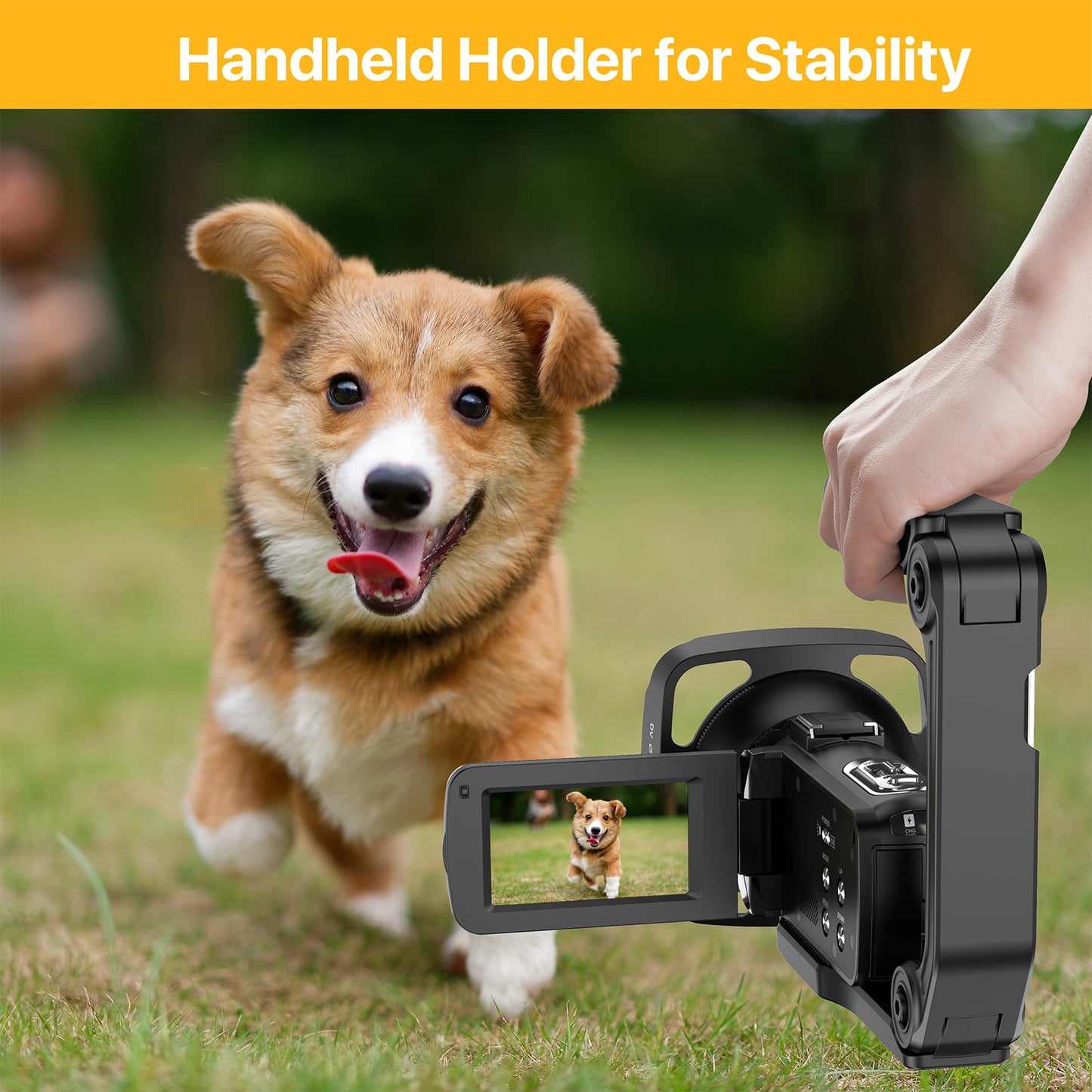 Video Camera Camcorder Ultra FHD 1080P 30FPS 24MP YouTube Vlogging Camera 3.0 Touch Screen 16X Digital Zoom with Remote Control Microphone 2 Batteries