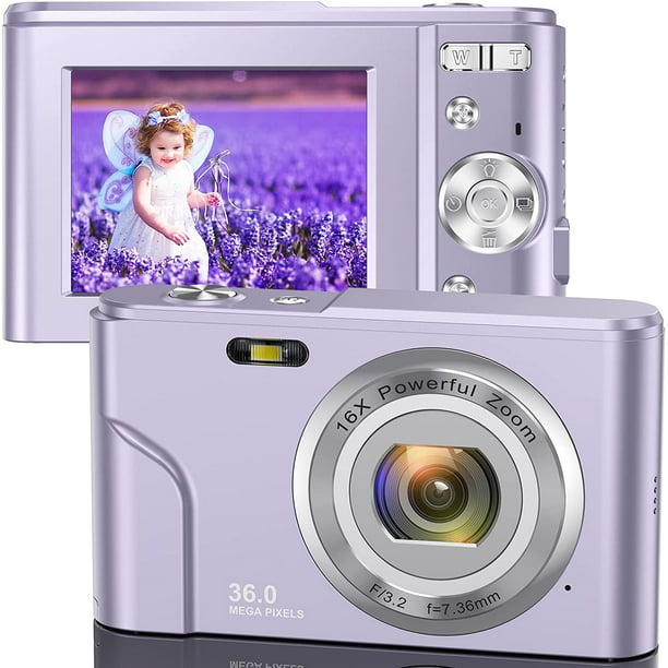 ACTITOP Kids Digital Camera, FHD 1080P 36MP 16X Digital Zoom, Compact Mini Camera