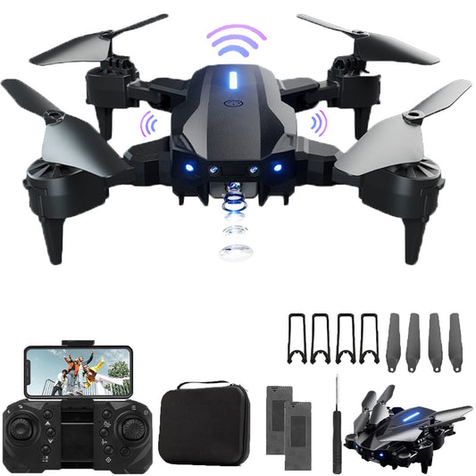 Drones with Camera for adults & Kids,4K HD FPV Mini Drones lightweight Anti-Shake with Obstacle Avoidance for Beginner