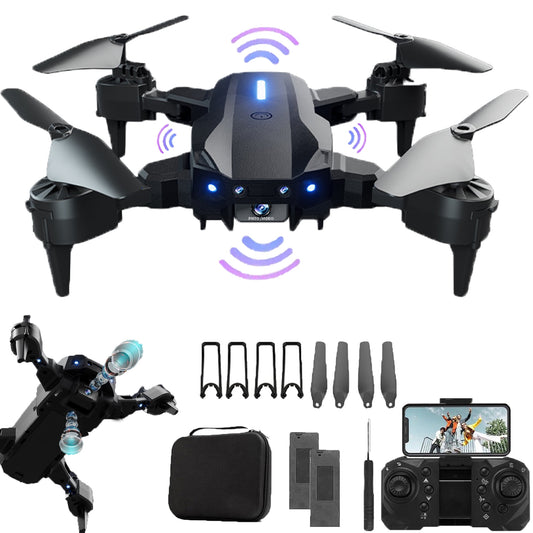 Drones with Dual Camera for adults & Kids,4K HD FPV Mini Drones lightweight Anti-Shake with Obstacle Avoidance for Beginner
