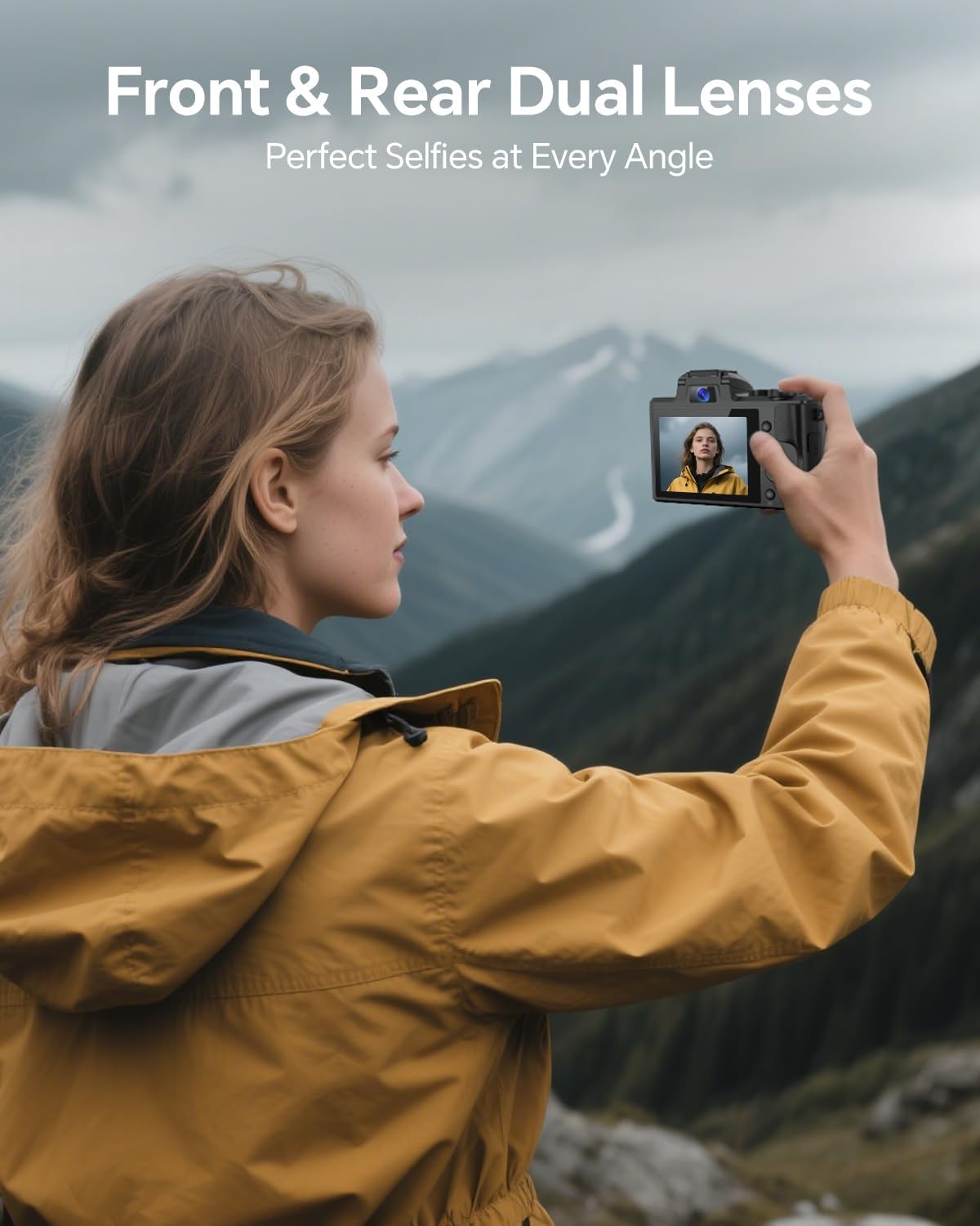 ACTITOP Digital Camera for Photography 8K 88MP Autofocus WiFi Vlog Dual Camera for YouTube with 32GB Card,16X Digital Zoom Touch Screen Video Camera